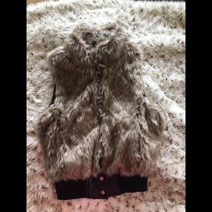 Faux fur vest